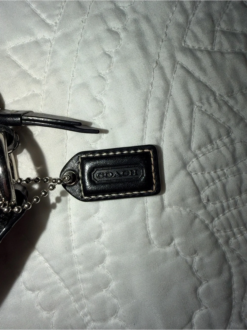 Vintage Coach Black Signature Crossbody Bag